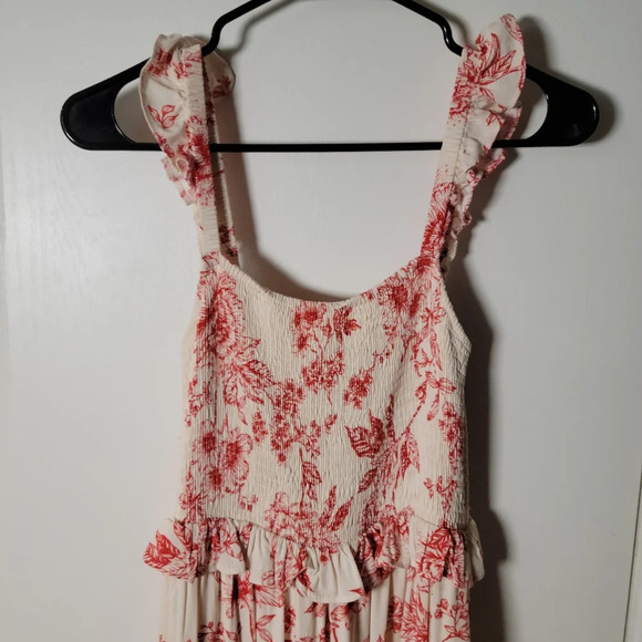 Lost + Wander Paradise Song Maxi Dress | Artisan Red Dress | Boho Cottagecore Sm - Picture 3 of 9